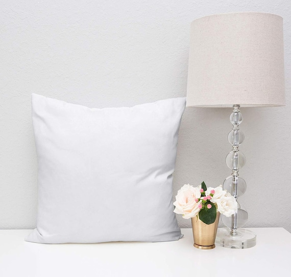 White Cotton Pillow Cover: Decorative Cushion Pillowcase (Custom Size)