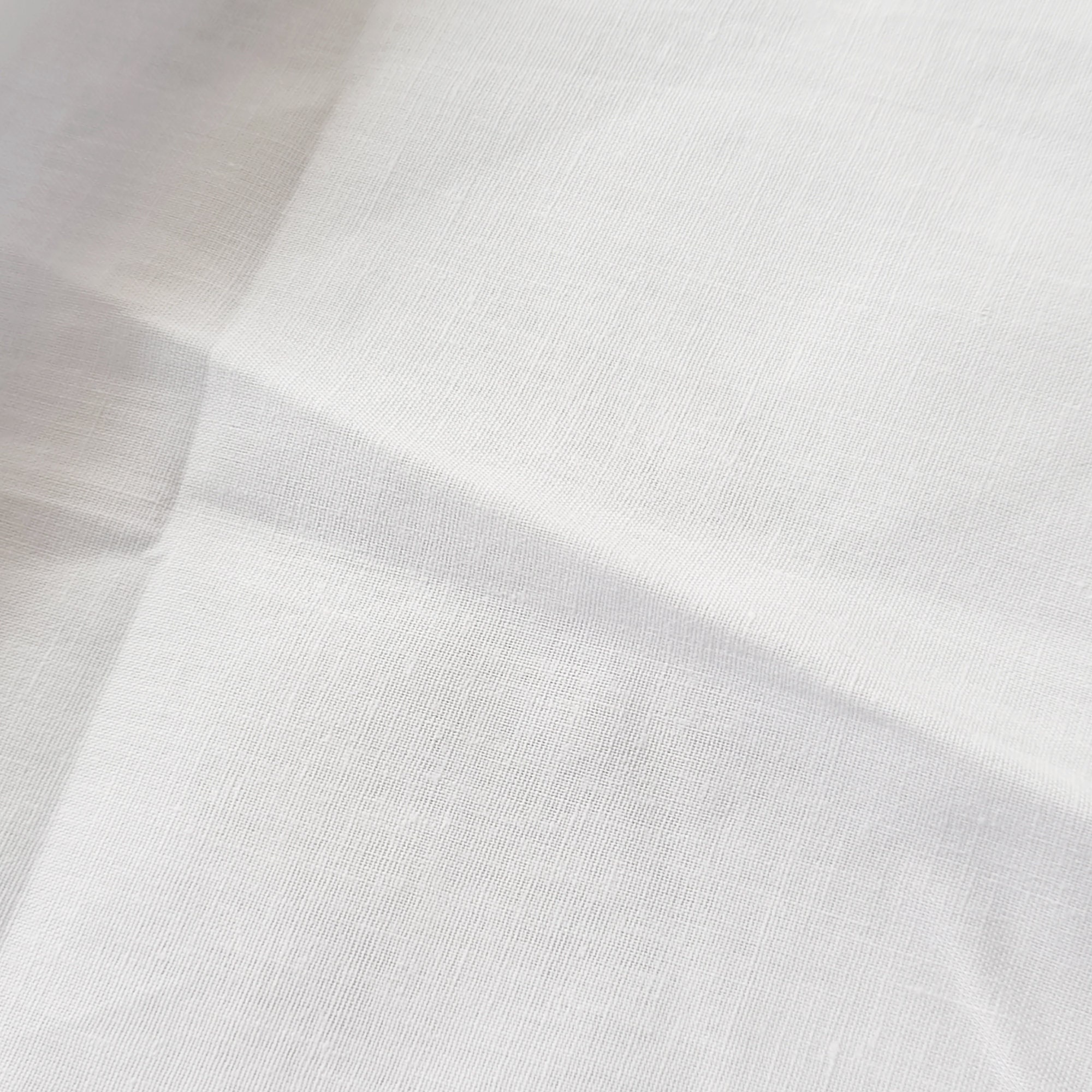 White cotton Fabric Pc 18 x 36
