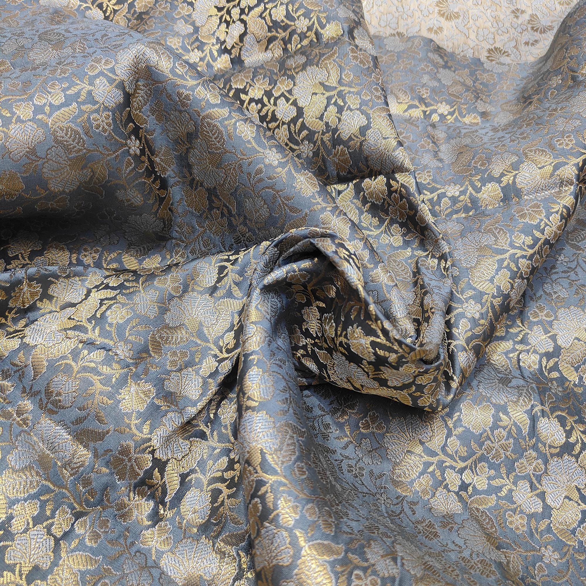 ブロケード Silver Grey Brocade - Etsy Canada