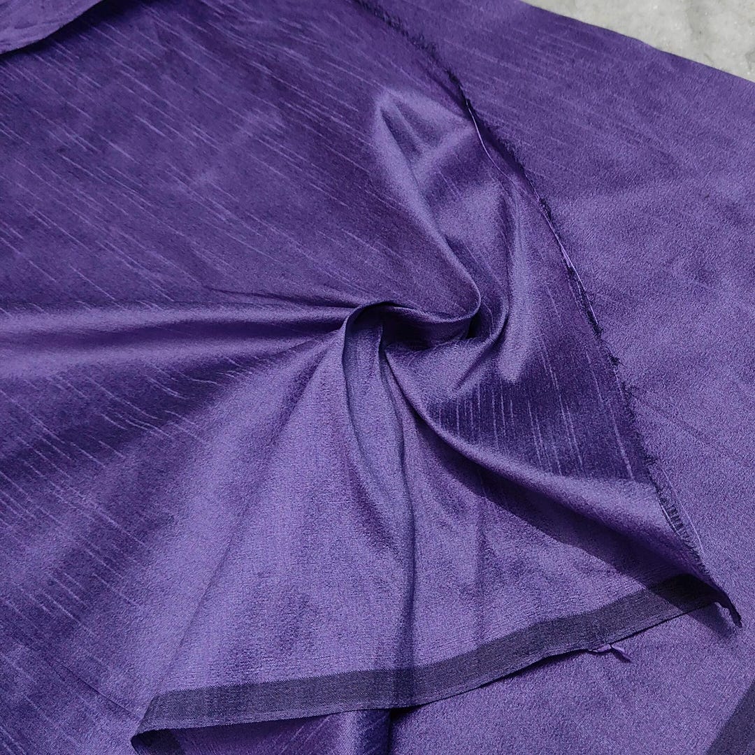 Dusty Lavender Dupioni Silk Fabric main image 1