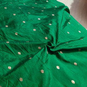 Printed Green Taffeta Fabric, Printed Taffeta Silk Fabric, Gown Fabric, Green Polyester Taffeta Fabric For Bridal Dresses By The Yards