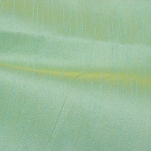 Tessuto Dupioni Verde Chiaro, Tessuto di Seta Dupioni Sintetica Verde Chiaro, Tessuto Dupioni per Tende, Tessuto per Abiti da Sposa a Metraggio