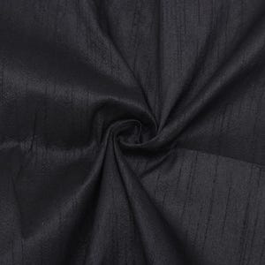 Schwarzer Dupionseide Stoff: Brautkleid & Vorhangstoff