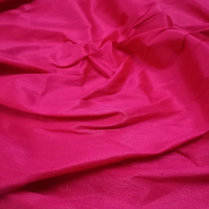 Fuchsia Pink Dupioni Fabric: Faux Silk Gown Fabric, 44&quot; Wide