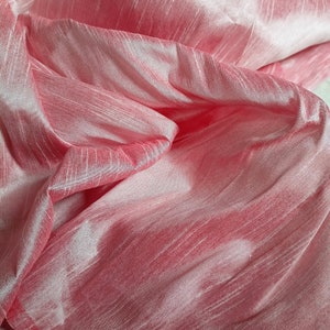 Light Pink Dupioni Fabric: Faux Silk Gown & Curtain Fabric