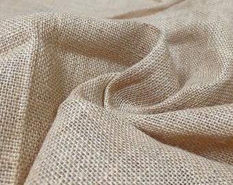 Natural Jute Burlap Fabric: 52" Wide Hessian Cloth