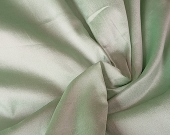 Green Calcite Polyester Taffeta Fabric: Bridal Gown Material
