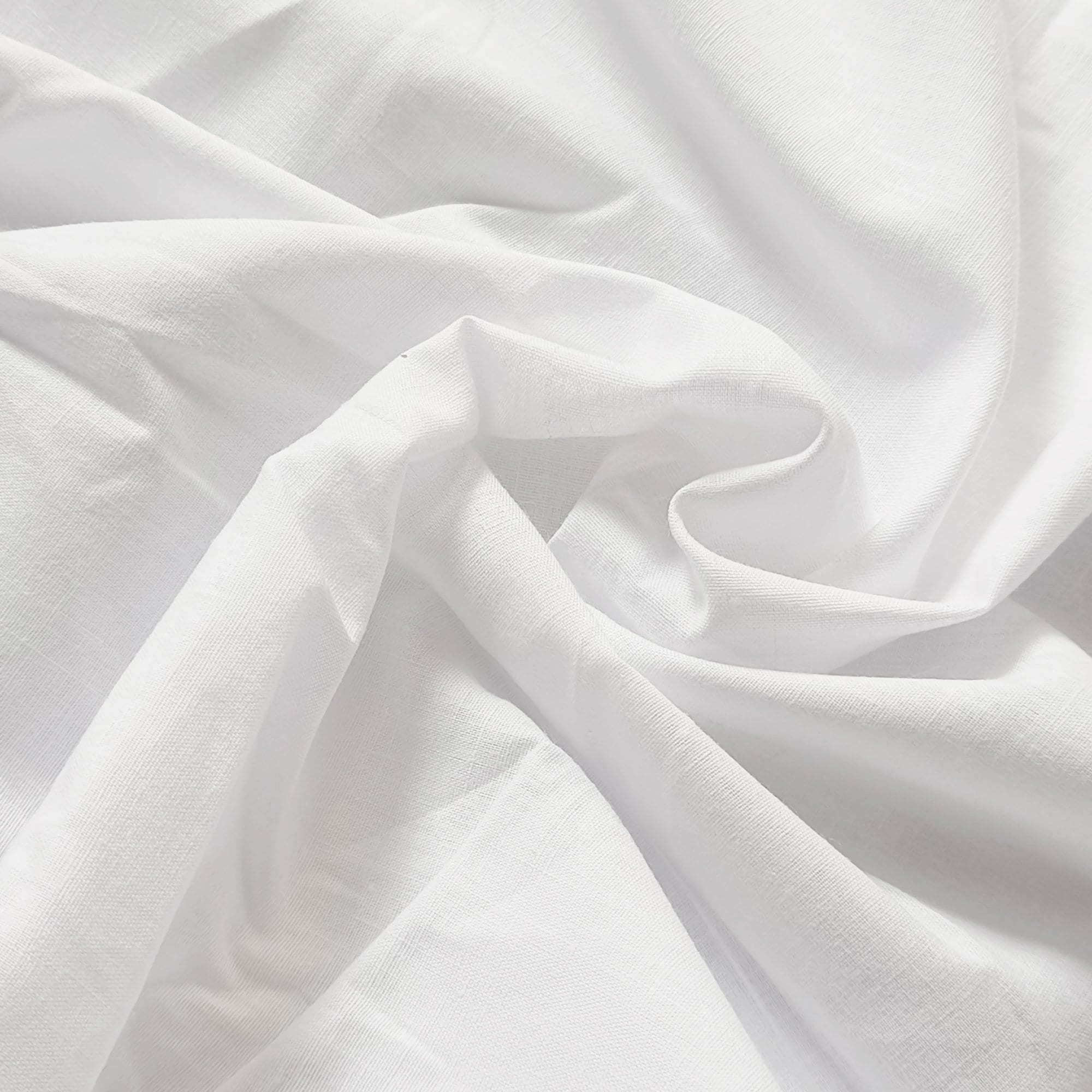 White Cotton Fabric Pure White Fabric, Cotton Solid White Fabric Not  Stretchable, Natural Cotton Fabric by the Yards 