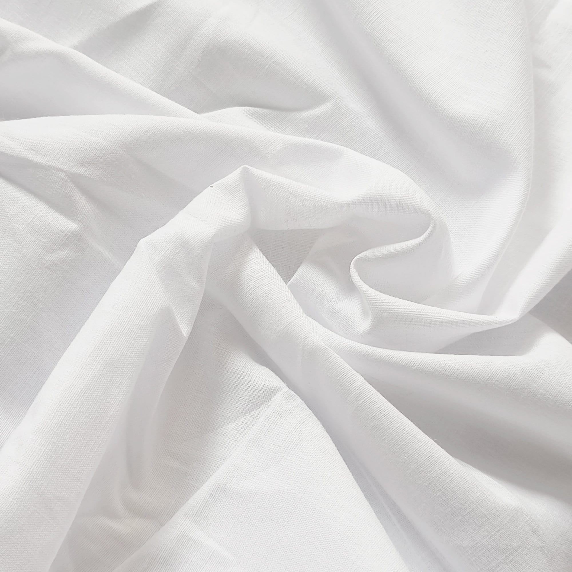 White cotton Fabric Pc 18 x 36