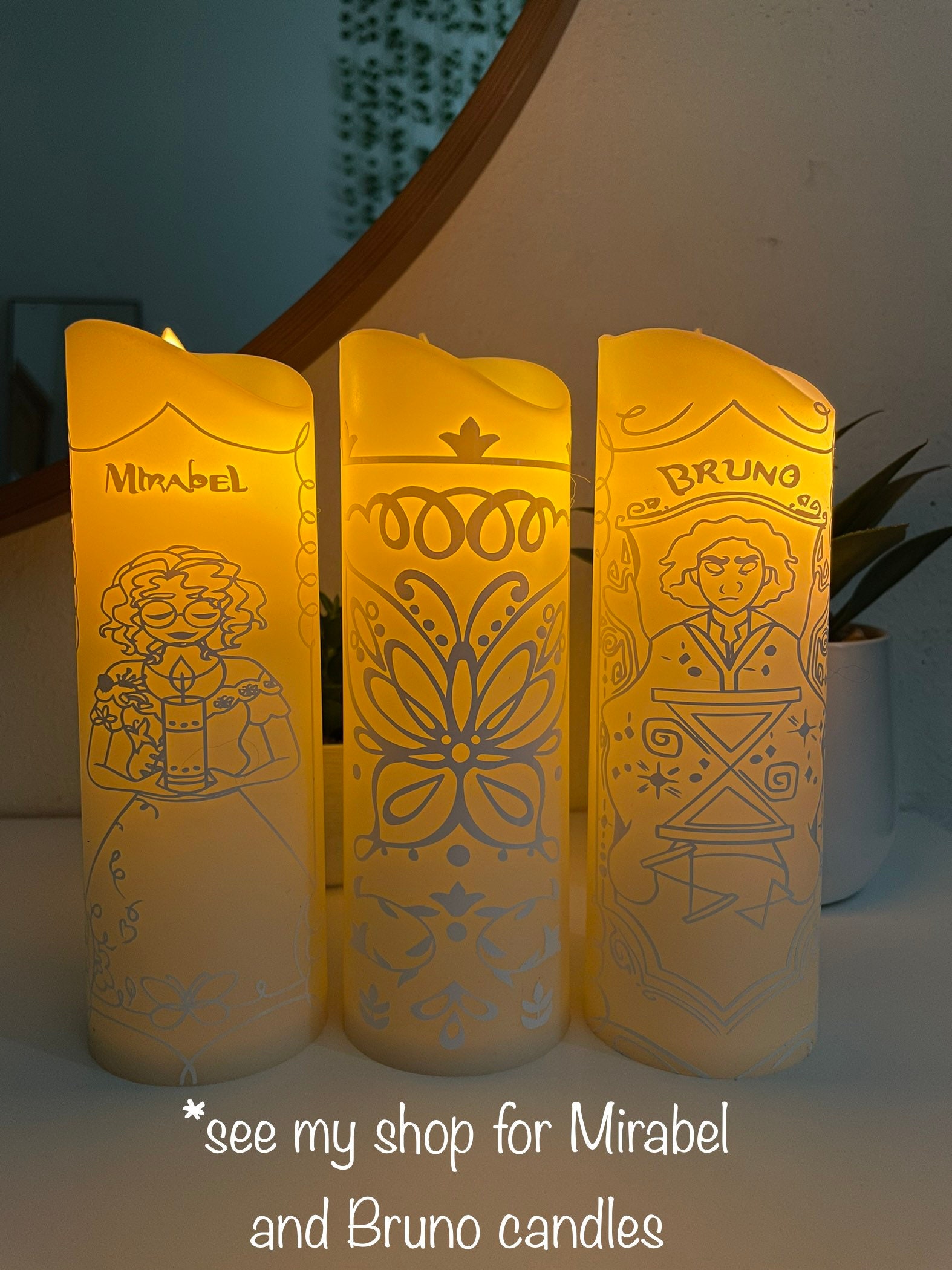 Encanto Candle Plastic LED Encanto Miracle Candle Familia Etsy