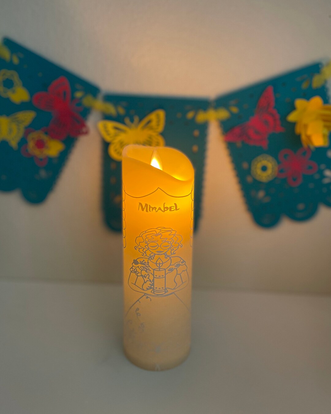 Encanto Candle Mirabel's Door Candle 6 Plastic LED Etsy