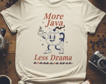 Retro Coffee T-Shirt: Funny Java Lover Gift