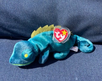 Iggy the Iguana - Blue/Green - No Tongue - MINT CONDITION