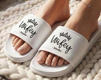 Sandalias personalizadas para la luna de miel, regalo de boda para parejas, sandalias para novios, sandalias para recién casados, regalo de despedida de soltera.