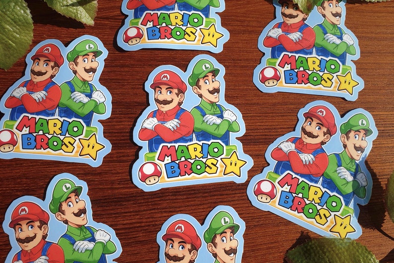 Super Mario Bros Stickers - Etsy