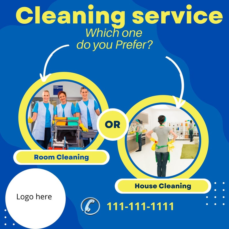 Cleaning Service Instagram Post Templates Residencial Etsy