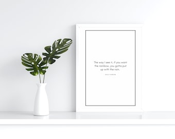 The way I see it (rainbow) Home Décor Printable Wall Art INSTANT DOWNLOAD DIY - Great Gift