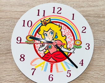 Personalised Wall Clock - Character Design. Made to order.