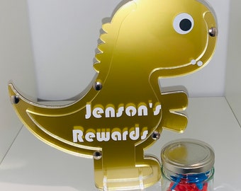 Dinosaur Personalised Reward Drop Box  - NOW DISCONTINUED