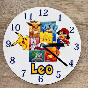 Personalised Wall Clock Character Design. Made to Order. - Etsy