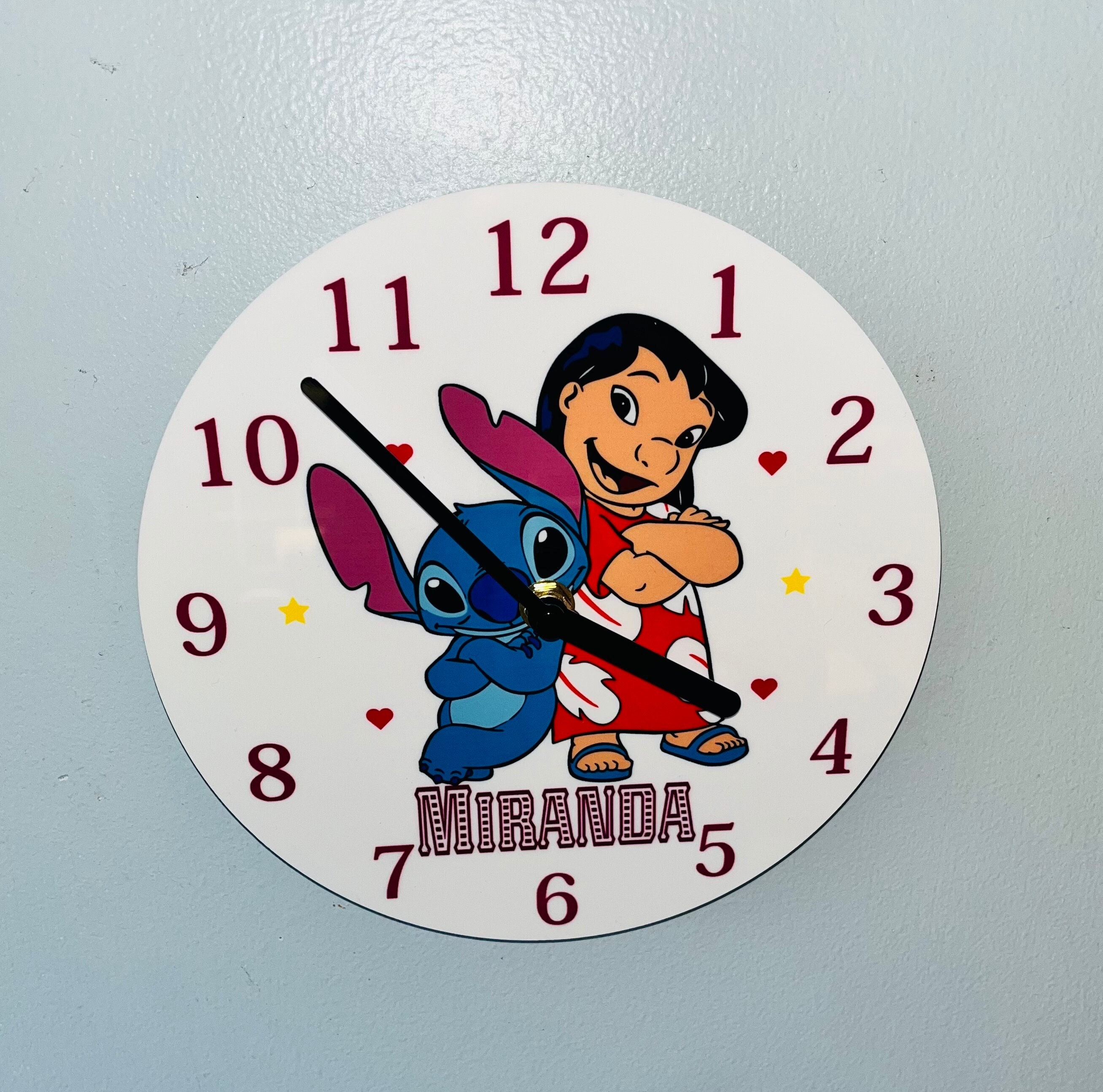 Disney Lilo and Stitch Alarm Clock Colorful LED Luminous Stitch