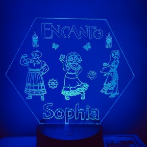 Character Themed LED Night Light - Comes Fully Personalised. Unique Gift Idea