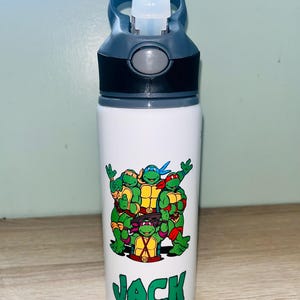 Botellas de agua de aluminio de 600 ml personalizadas con temática de personajes: ¡fabricadas con tus personajes favoritos! Botella de agua escolar, lista para el verano.