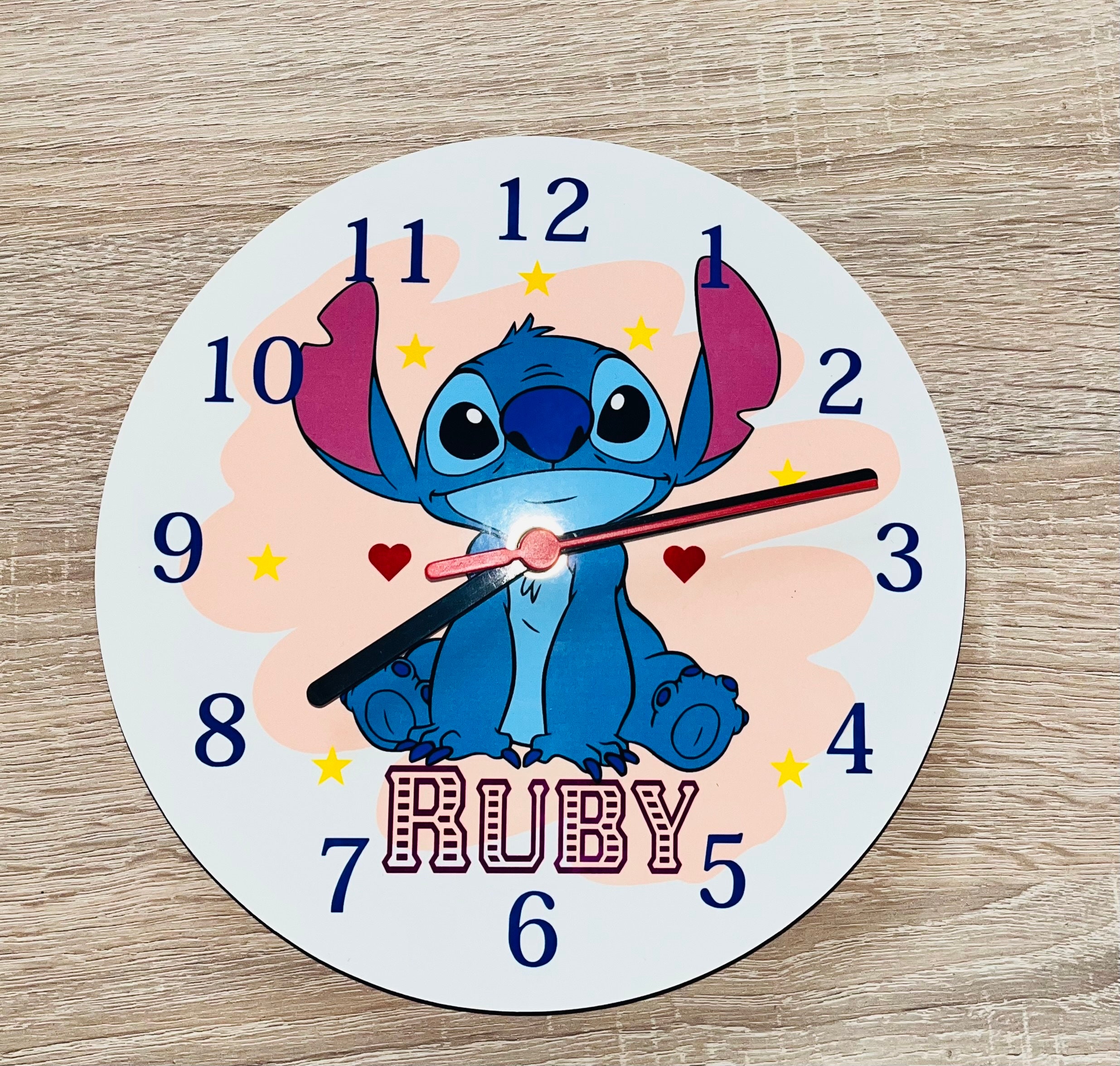Disney Stitch Alarm Clock Anime Cartoon Creative Metal Material