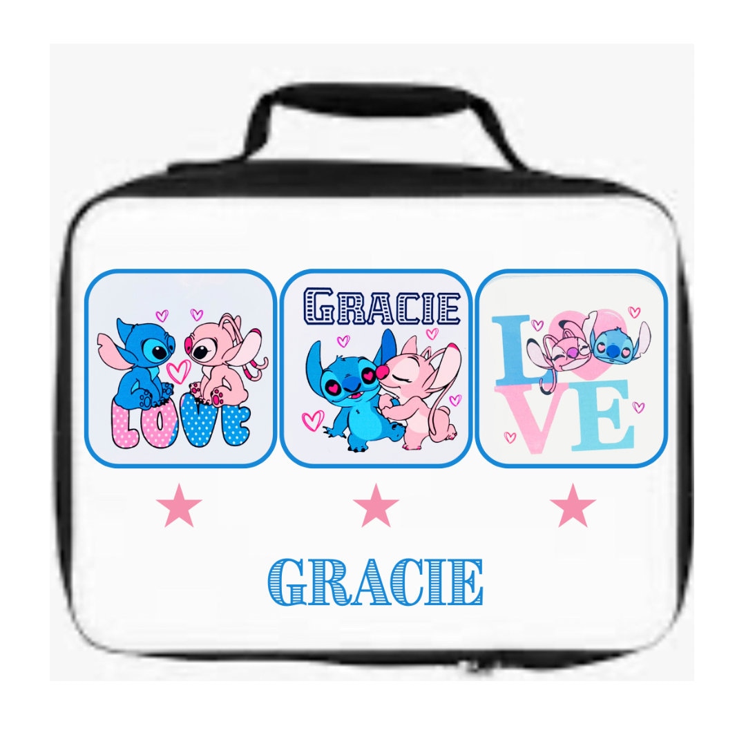 Lilo & Stitch Themed Personalised Lunch Bag. Insulated School Lunch Bag/box.  Perfect for School and Nursery -  Israel