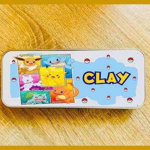 Character Design / Personalised Pencil Tin / Made to Order / Back To School / Metal Pencil Case / Personalised Gift Idea / School Essentials
