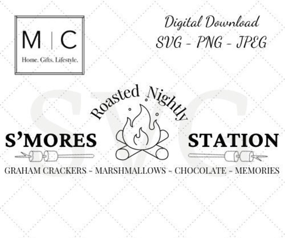 S'mores SVG, S'mores Station SVG, S'mores Sticks SVG, Family S'mores ...