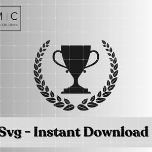 Award Svg, 1st Place Svg, Award Trophy Svg, Digital Download, 1st Place Award Svg.
