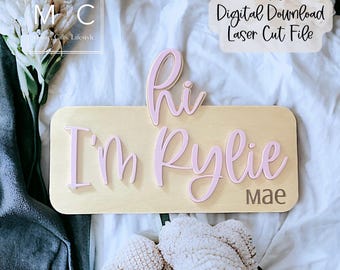 Baby Name Sign For Announcement, Baby Name Sign, Baby Name Sign For Hospital, Hospital Sign, Birth Sign, Newborn Announcement.