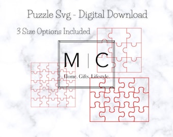Blank Puzzle Svg, Puzzle Svg, Puzzle Cutting Machine Svg, Puzzle.