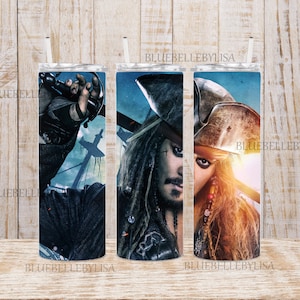 Inspired/Pirates/Jack/Caribbean/Skinny Tumbler/Image/Wrap/Download