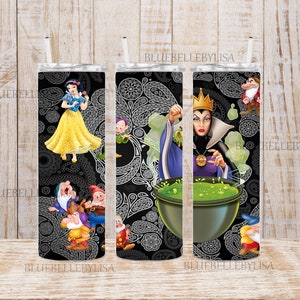 Inspired/Evil/Villian/Witch/White Princess/Apple/Paisley/Skinny Tumbler/Image/Wrap/Download/Projects