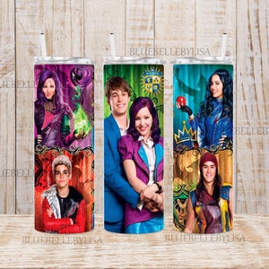 Inspired/Heroes/Auradon/Mal/Evie/Ben/Carlos/Jay/VILLIANS - 20OZ SKINNY TUMBLER