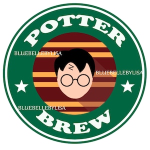Inspired/WizardHouses/HPCoffeeLogo/Coffee Shop/Skinny Tumbler//Image/Wrap/Download/Projects/Stickers/Decals