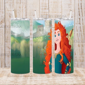 Inspired/Princess/Warrior/Brave/Scottish - 20OZ SKINNY TUMBLER