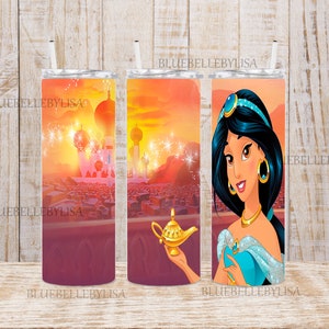 Inspired/Princess/Magic Carpet/Genie/Agrabah - 20OZ SKINNY TUMBLER