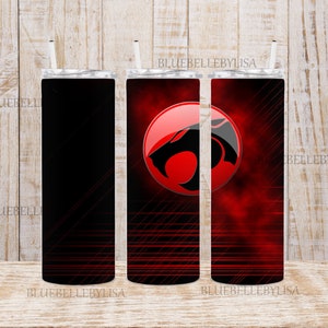 Inspired/Retro Cartoon/Cats Logo/80'S/Thunder/Skinny Tumbler//Image/Wrap/Download/Projects