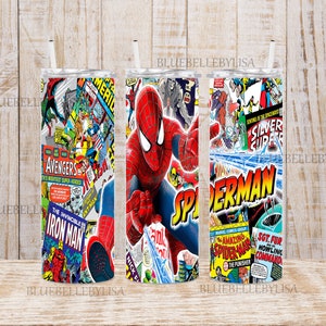 Inspired/Spider/American/Heroes/- 20OZ SKINNY TUMBLER