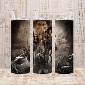 Inspired/Pirate Art1/Caribbean/Skinny Tumbler//Image/Wrap/Download/Projects