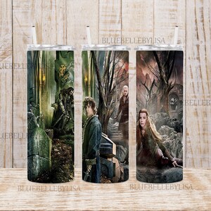 Inspired/Battle/Five/Armies/Lake/Elf/Dwarves/Skinny Tumbler/Image/Wrap/Download/Projects