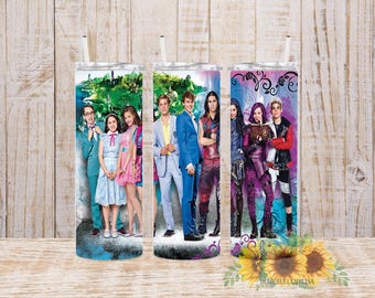 Inspired/Auradon Gang/Mal/Evie/Villian/Skinny Tumbler/Image/Wrap/Download/Projects