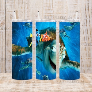 Inspired/Fish/Movie/Turtle/Ocean/Skinny Tumbler//Image/Wrap/Download/Projects