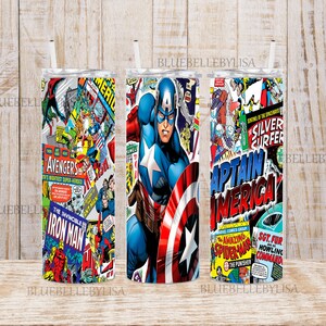 Inspired/American/Hero/Shield - 20OZ SKINNY TUMBLER