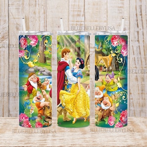 Inspired/Snow/Princess/Dwarves/Skinny Tumbler/Image/Wrap/Download/Projects