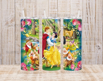 Inspired/Snow/Princess/Dwarves/Skinny Tumbler/Image/Wrap/Download/Projects