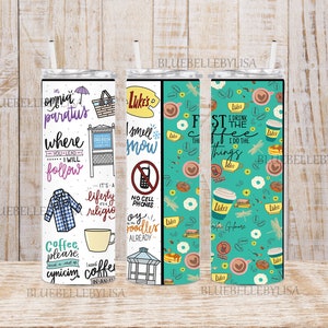 Inspired2/Gilmore/Luke's/Rory/Diner/Friends/Skinny Tumbler//Image/Wrap/Download/Projecten